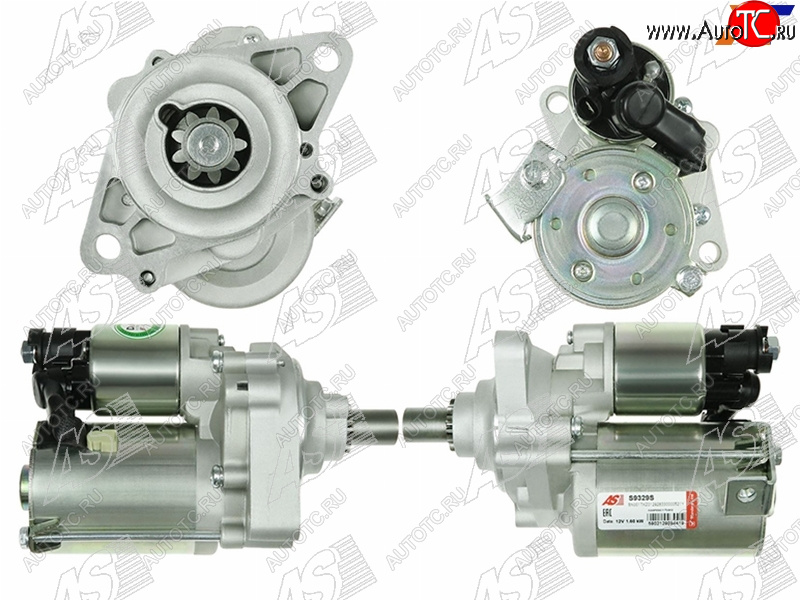 13 399 р. Стартер Honda Accord 97-03  Odyssey 97-04  Shuttle 95-00  Avancier 99-03 (1,6 kW Z=9) AS-PL S9329S  с доставкой в г. Керчь