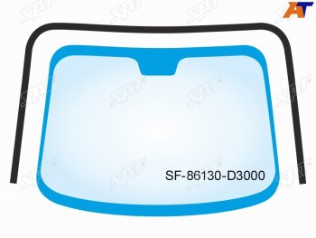 2 079 р. Молдинг лобового стекла (П-образный) Hyundai Tucson 15-21 SAT SF-86130-D3000  с доставкой в г. Керчь. Увеличить фотографию 1