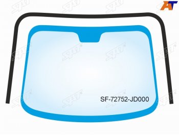 2 599 р. Молдинг лобового стекла (П-образный) Nissan Qashqai 06-13  Dualis 07-14  Qashqai+2 08-14 SAT SF-72752-JD000  с доставкой в г. Керчь. Увеличить фотографию 1