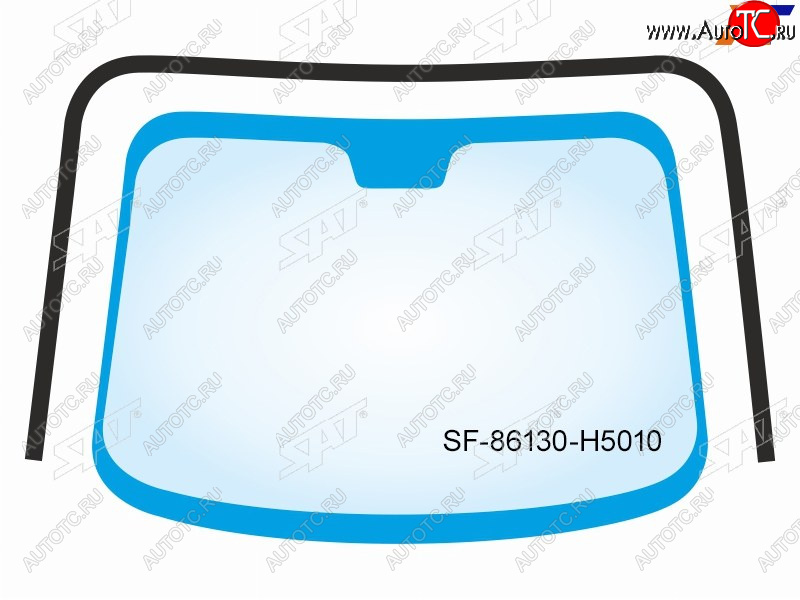 1 759 р. Молдинг лобового стекла (П-образный) Hyundai Solaris 17-20  Accent 17-22  Solaris HS 24- SAT SF-86130-H5010  с доставкой в г. Керчь