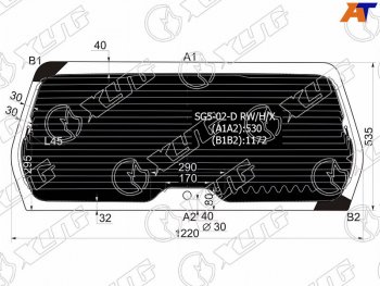 9 299 р. Стекло заднее (Затемненное Обогрев) Subaru Forester 02-05 XYG SG5-02-D RW/H/X  с доставкой в г. Керчь. Увеличить фотографию 2
