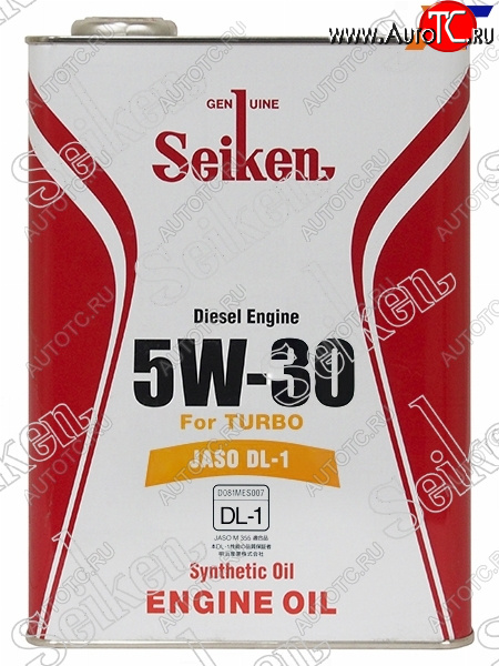 3 199 р. Масло моторное SEIKEN SYNTHETIC DL-1 5W-30 4л SEIKEN SKDL15W30C  с доставкой в г. Керчь