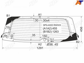 6 299 р. Стекло заднее (Цвет зеленый Обогрев) Toyota RAV4 (XA30) 05-13  Vanguard 07-13                      SAT SPG-AS30 RW/H/X  с доставкой в г. Керчь. Увеличить фотографию 2