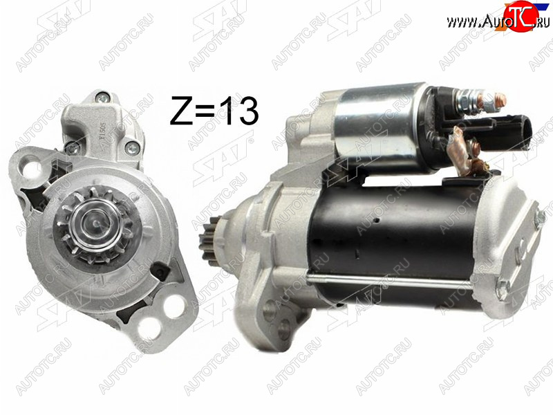 6 599 р. Стартер Audi A3 12-19  Q3 11-19  Skoda Kodiaq 16-22  Octavia 12-20  Rapid 12-  Volkswagen Golf SAT ST-02M911024RN  с доставкой в г. Керчь