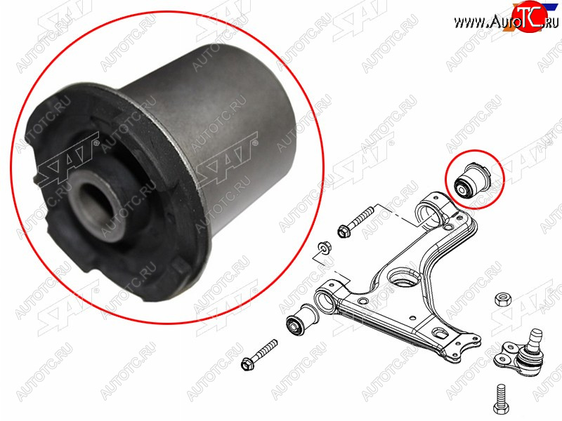 419 р. Сайлентблок Opel Astra 98-13  Zafira 99-14  Astra Family 11-14  Astra GTC 04-15  Subaru Traviq 0 SAT ST-0352324  с доставкой в г. Керчь