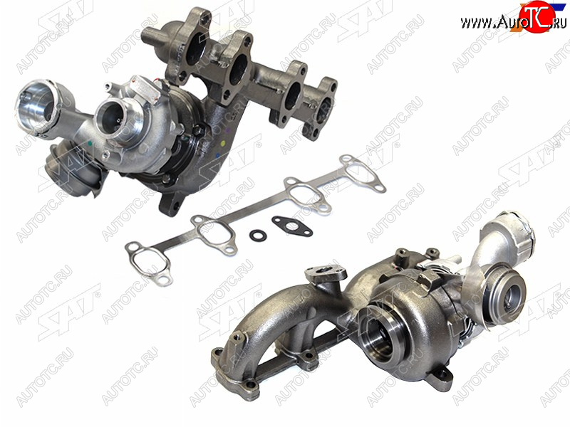 23 599 р. Турбина Audi A3 00-13  A4 00-12  Skoda Octavia 04-13  Volkswagen Golf 03-09  Jetta 05-10  Passa SAT ST-038 253 010 D  с доставкой в г. Керчь