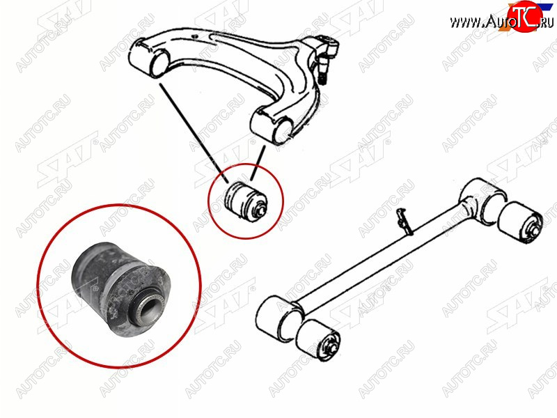 349 р. Сайлентблок Suzuki Escudo 88-97  Vitara 88-99 SAT ST-09319-12045  с доставкой в г. Керчь