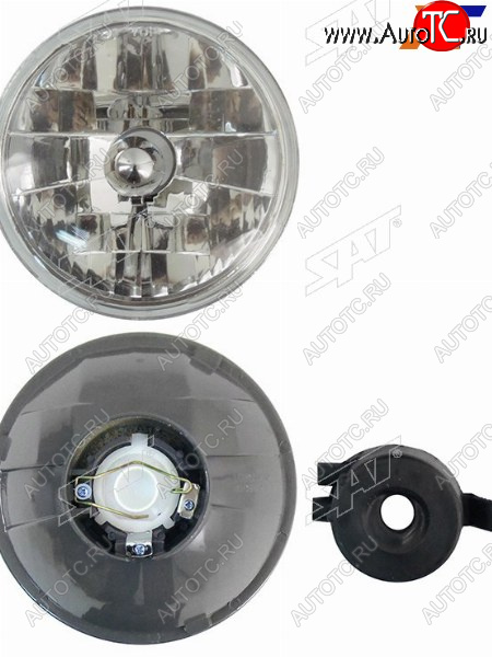 1 099 р. Фара Mitsubishi Pajero 81-97  Nissan Patrol 87-97  Mitsubishi Pajero Junior 95-98  Pajero Mini 94 SAT ST-100-1124  с доставкой в г. Керчь