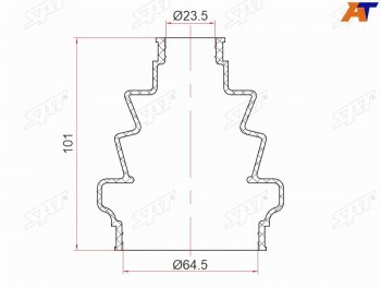 369 р. Пыльник шрус внутренний OPEL ASTRA H 04-SIGNUM  03-08VECTRA C 02-08ZAFIRA B 05- SAT ST-105-0014  с доставкой в г. Керчь. Увеличить фотографию 1
