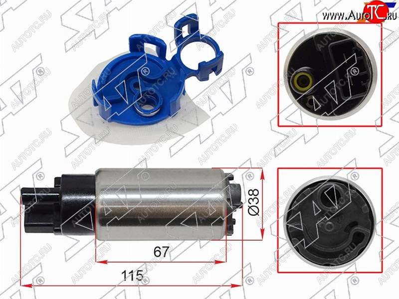 1 129 р. Топливный насос KIA OPTIMA 2.02.4 10-15HYUNDAI SONATA 10-14I40 11-15 SAT ST-112-0006  с доставкой в г. Керчь