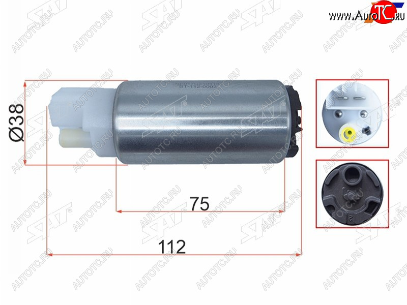 1 199 р. Топливный насос 3,5BAR, 90LH, NISSANINFINITISUBARU SAT ST-112-0003  с доставкой в г. Керчь