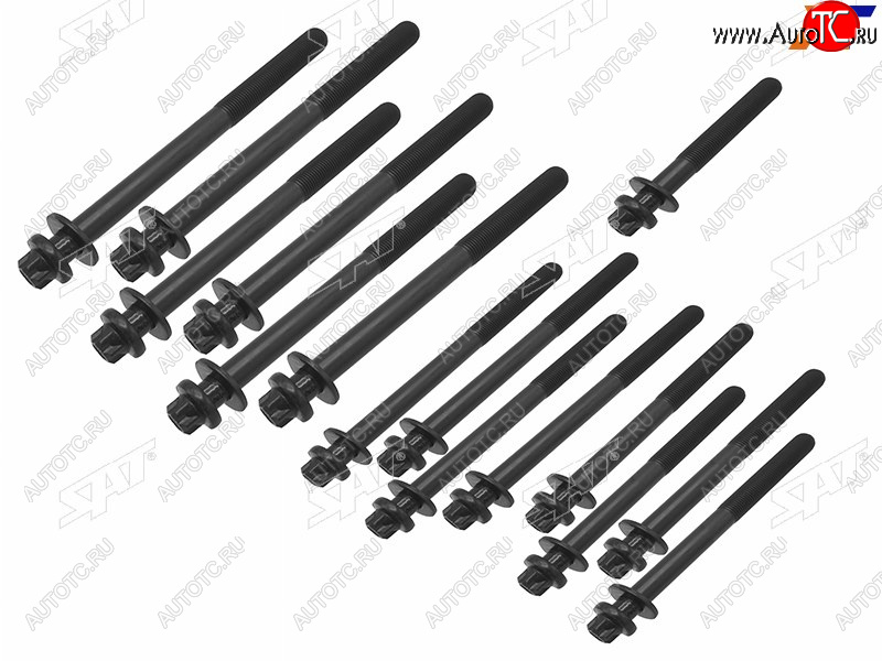 2 359 р. Болт ГБЦ (комплект) MITSUBISHIIVECOFIATCITROEN 4P10F30DTF30DTEF1CE 0481DF1CE 3481NF1CE 3481E SAT ST-117-0041  с доставкой в г. Керчь
