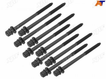 Болт крепления ГБЦ к блоку (комплект, K24Z4/K24Z3/K24Z2/R16A1/R18A1/R18A2/R20A1/R20A3) SAT Honda StepWagon RK минивэн дорестайлинг (2009-2012)