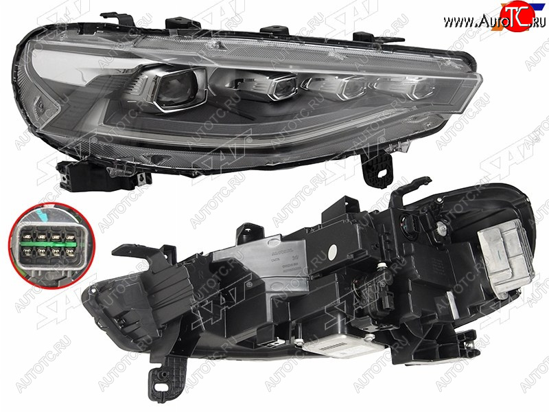 11 649 р. Фара правая (LED) SAT Haval F7  дорестайлинг (2018-2022)  с доставкой в г. Керчь