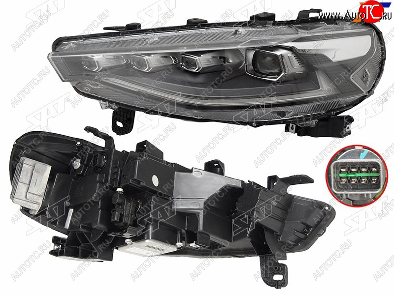 11 649 р. Фара левая (LED) SAT  Haval F7 - F7x  с доставкой в г. Керчь