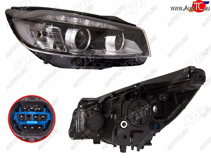 24 549 р. Фара правая (LED) SAT KIA Sorento UM/Prime дорестайлинг (2014-2018)  с доставкой в г. Керчь