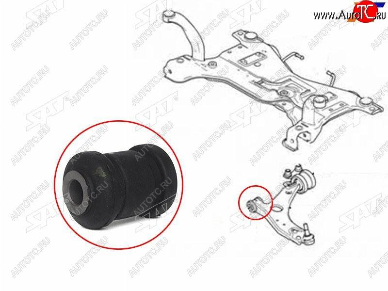 329 р. Сайлентблок Ford Focus 04-11  Kuga 08-13  Mazda 3 03-13  Kia Clarus 96-01  Mazda 3 MPS 06-13  3 SAT ST-1328381-BF  с доставкой в г. Керчь