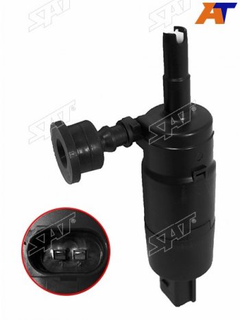 1 469 р. Мотор омывателя фар HYUNDAI I30 12-16I40 11-18SANTA FE 12-18KIA OPTIMA 16-SORENTO 09-17 SAT ST-160-0014  с доставкой в г. Керчь. Увеличить фотографию 1