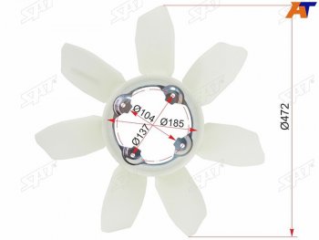 Крыльчатка вентилятора TOYOTA LAND CRUISER PRADO 120 SURFFJ CRUISER 5VZ1GR3RZ2TR 02-PRADO 150 SAT ST-16361-31060