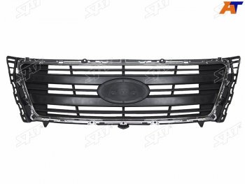 Решетка радиатора SAT Hyundai Starex/Grand Starex/H1  TQ (2014-2018) рестайлинг (молдинг хром)
