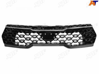 Решетка радиатора SAT KIA Sorento  MQ4 (2020-2022) (молдинг хром)