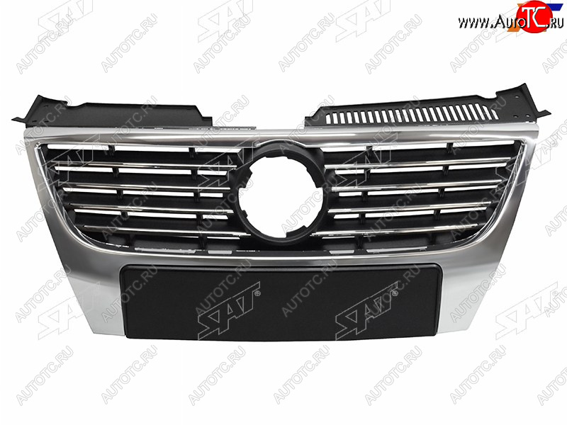 11 849 р. Решетка радиатора SAT Volkswagen Passat B6 седан (2005-2011) (хром)  с доставкой в г. Керчь