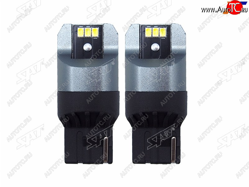 659 р. Лампа дополнительного освещения 12V W21W 3W330LM Canbus LED (Комплект 2 шт.) SAT ST-175-0062  с доставкой в г. Керчь