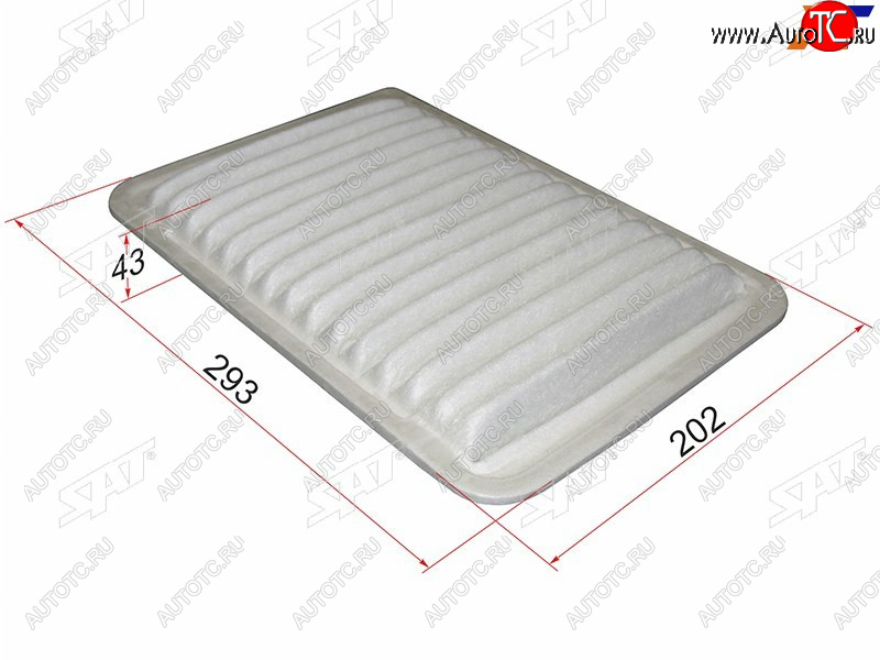 229 р. Фильтр воздушный SAT  Lexus ES250  XV60 (2012-2015), Lexus ES300h  XV60 (2012-2015), Lexus ES350 ( XV40,  XV60) (2006-2018), Toyota Camry ( XV40,  XV50) (2006-2014)  с доставкой в г. Керчь