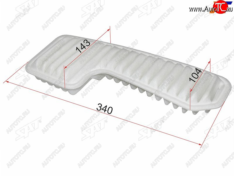 319 р. Фильтр воздушный SAT  Toyota Mark 2 ( X100,  Qualis,  X110) - RAV4 ( XA10,  CA20,  XA30,  XA305,  XA40,  XA50)  с доставкой в г. Керчь