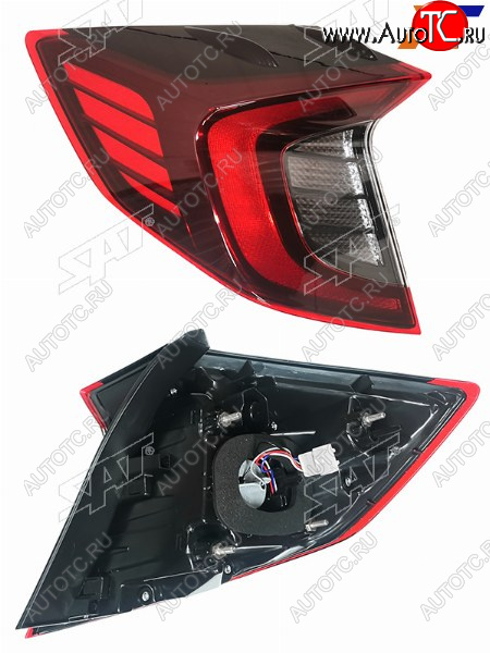 4 199 р. Фонарь задний левый (внешний, LED) SAT  Hyundai Sonata  DN8 (2019-2022)  с доставкой в г. Керчь