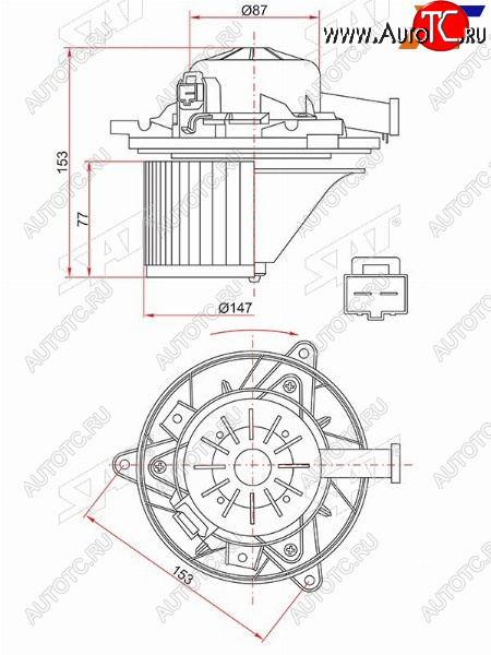 3 899 р. Мотор отопителя салона Chevrolet Cruze 09-15  Daewoo Lacetti 08-11  Opel Insignia 08-17  Chevrole SAT ST-1845712  с доставкой в г. Керчь