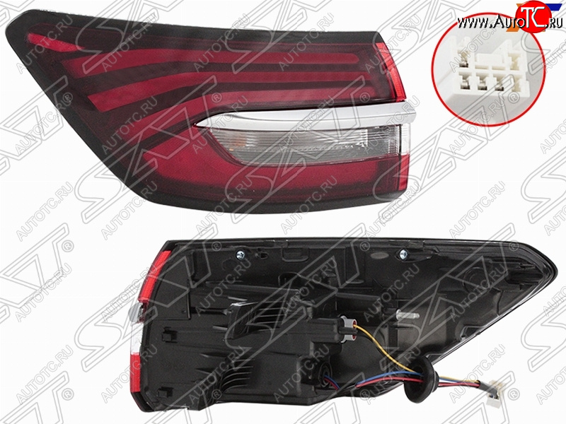 4 899 р. Левый фонарь задний (LED) SAT  Geely Coolray  SX11 (2018-2023) дорестайлинг  с доставкой в г. Керчь