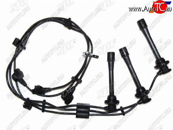 1 499 р. Провода высоковольтные TOYOTA LAND CRUISER PRADO ##J12# 5VZ-FE (кругл. резин.) SAT ST-19037-62010  с доставкой в г. Керчь
