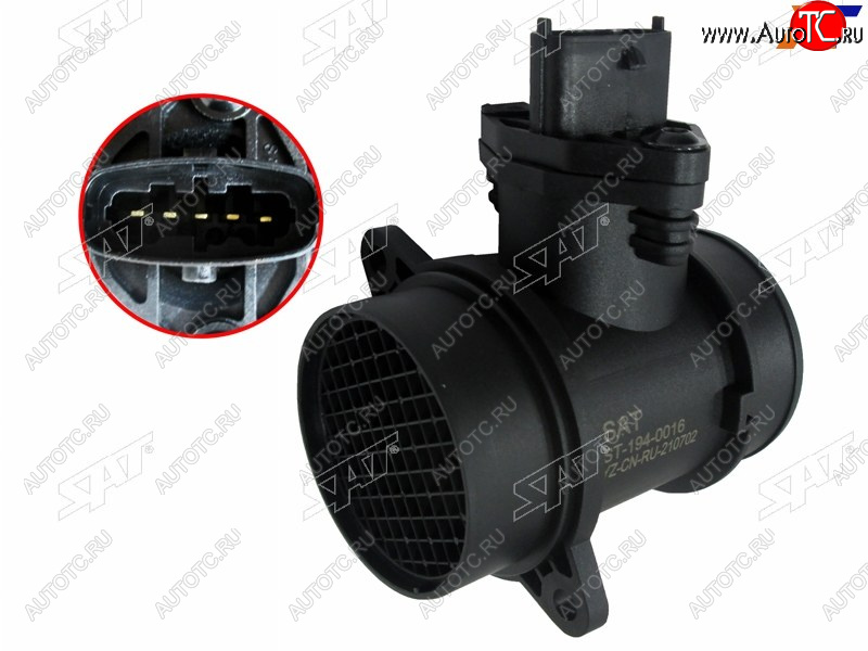 2 979 р. Датчик расхода воздуха HYUNDAI ACCENT 00-15 HYUNDAI GETZ 02-06 SAT ST-194-0016  с доставкой в г. Керчь