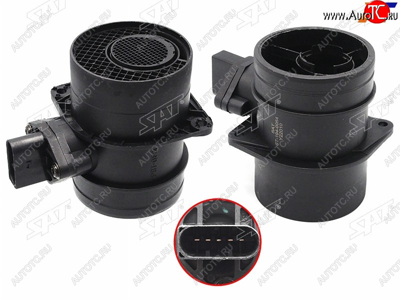 2 379 р. Датчик массового расхода воздуха VW GOLF 02-09 JETTA 05-01 PASSAT 01-11 POLO 02-10 TOUAREG 03-10 SAT ST-194-0054  с доставкой в г. Керчь