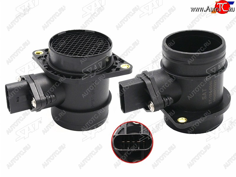 2 299 р. Расходомер воздуха VW GOLF 00-10 JETTA 99-09 TOUAREG 03-10 SAT ST-194-0046  с доставкой в г. Керчь
