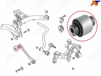 389 р. Сайлентблок Audi A3 03-19  Q3 11-19  Chery Tiggo 4 17-19  Skoda Karoq 17-  Kodiaq 16-22  Octavi SAT ST-1K0501529J-B1  с доставкой в г. Керчь. Увеличить фотографию 1