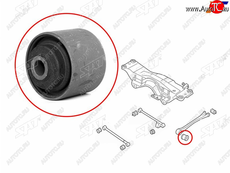599 р. Сайлентблок Subaru Forester 97-08  Impreza 92-07  Legacy 89-98  Outback 94-99 SAT ST-20254-SA000  с доставкой в г. Керчь