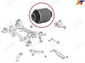 319 р. Сайлентблок Subaru Forester 07-19  Impreza 07-14  Legacy 03-15  Outback 03-15 SAT ST-20252-XA01A-BU  с доставкой в г. Керчь. Увеличить фотографию 2