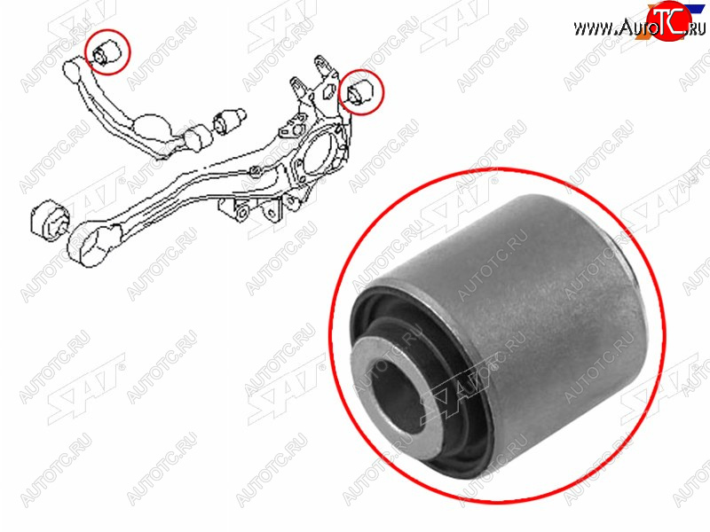 293 р. Сайлентблок Subaru Forester 07-19  Impreza 07-16  Legacy 98-15  Outback 98-15 (Зад) SAT ST-20254-AE020  с доставкой в г. Керчь