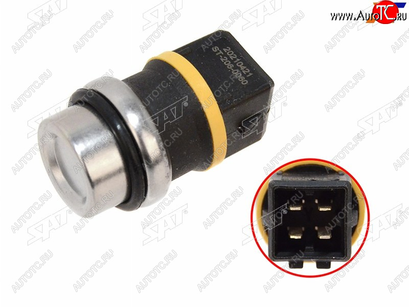 280 р. Датчик температуры ОЖ VW POLO 85-94GOLF 2,3AUDI 80 87-94 SAT ST-206-0060  с доставкой в г. Керчь