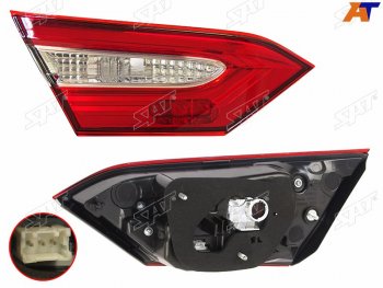 4 999 р. Левый фонарь (внутренний) SAT  Toyota Camry  XV70 (2017-2021) дорестайлинг  с доставкой в г. Керчь. Увеличить фотографию 2