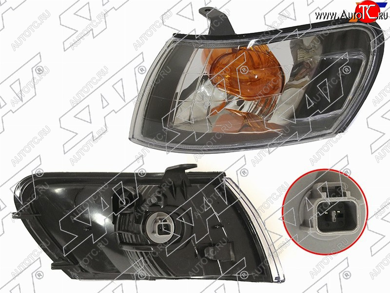 969 р. Габарит TOYOTA COROLLA 97-02 LH черный хрусталь SAT ST-212-15D8BL, st21215d8bl SAT ST-212-15D8BL  с доставкой в г. Керчь