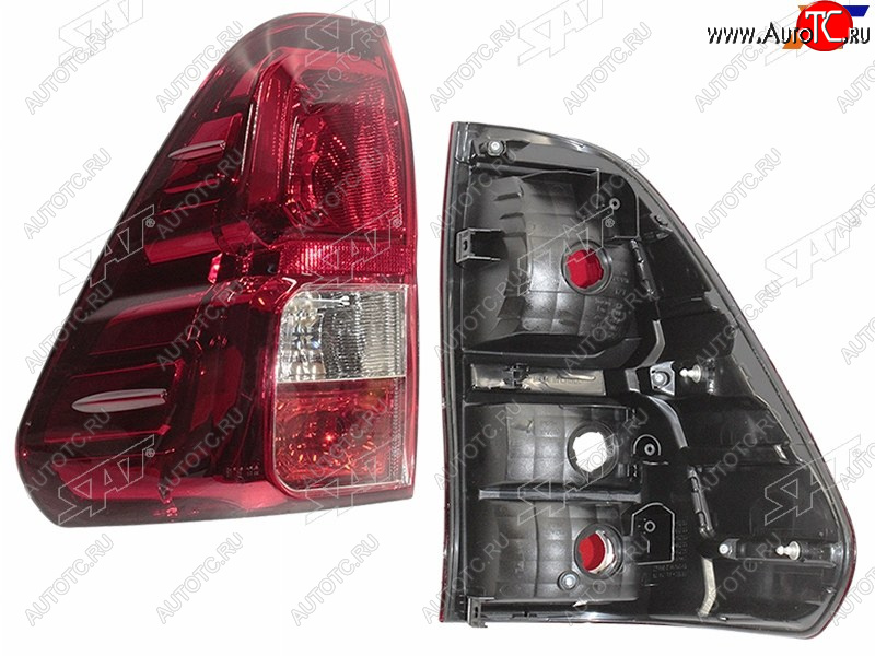 2 359 р. Фонарь задний левый (с ПТФ) TOYOTA Toyota Hilux AN120 дорестайлинг (2016-2020)  с доставкой в г. Керчь