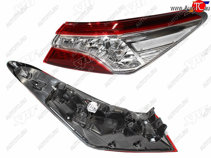 6 449 р. Фонарь задний правый (LED) SAT  Toyota Camry  XV70 (2017-2021) дорестайлинг  с доставкой в г. Керчь