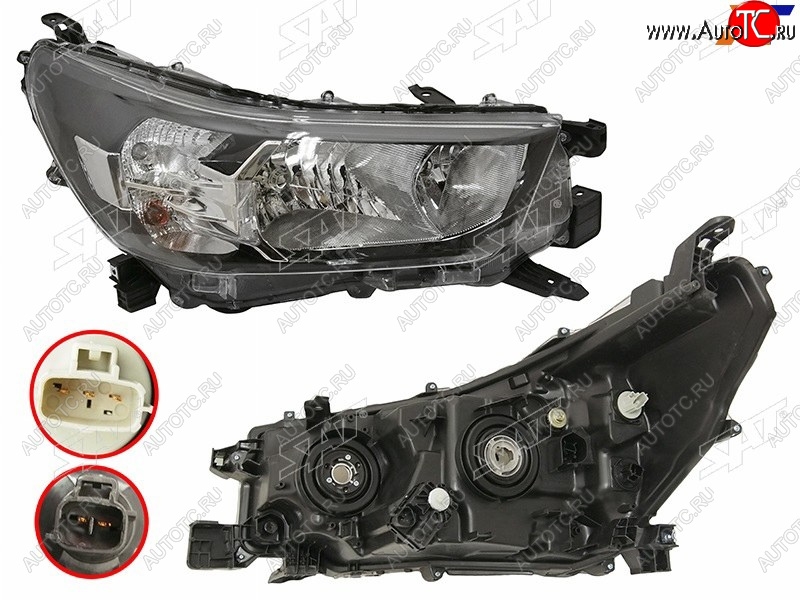 17 749 р. Фара правая (галоген) SAT  Toyota Hilux  AN120 (2020-2025) 2-ой рестайлинг  с доставкой в г. Керчь