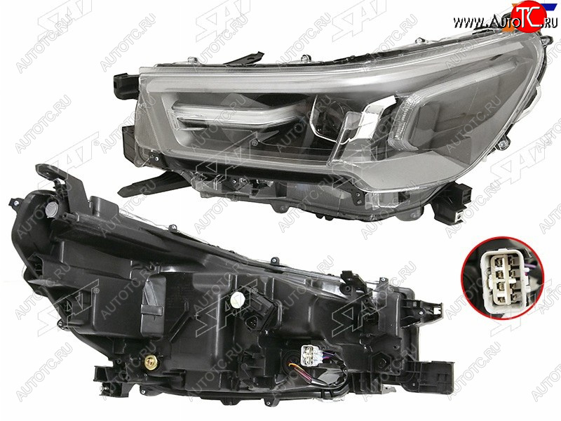 20 999 р. Фара левая (LED) SAT  Toyota Hilux  AN120 (2020-2025) 2-ой рестайлинг  с доставкой в г. Керчь