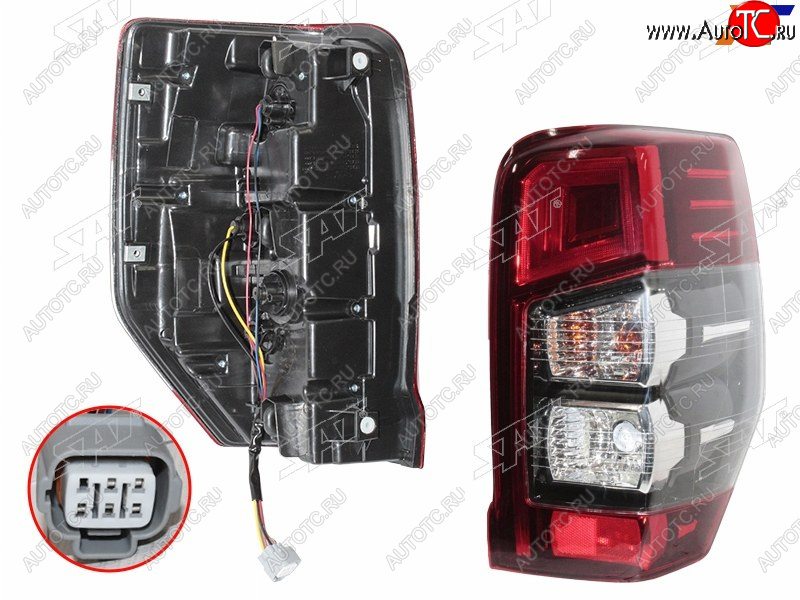 9 849 р. Фонарь задний правый SAT  Mitsubishi L200  5 KK,KL (2018-2022) рестайлинг  с доставкой в г. Керчь