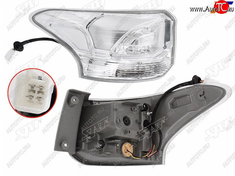 7 399 р. Фонарь задний левый (внешний, LED) SAT  Mitsubishi Outlander  GF (2014-2016) 1-ый рестайлинг  с доставкой в г. Керчь