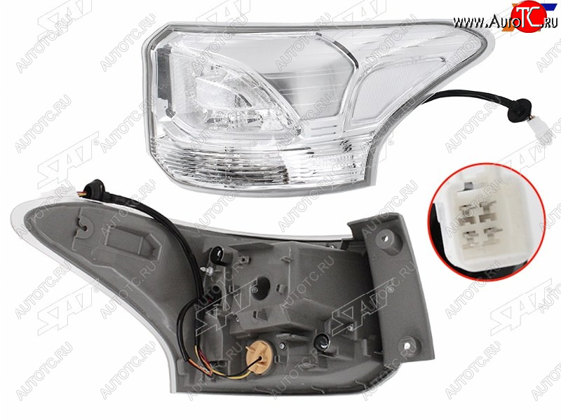 7 399 р. Фонарь задний правый (внешний, LED) SAT  Mitsubishi Outlander  GF (2014-2016) 1-ый рестайлинг  с доставкой в г. Керчь